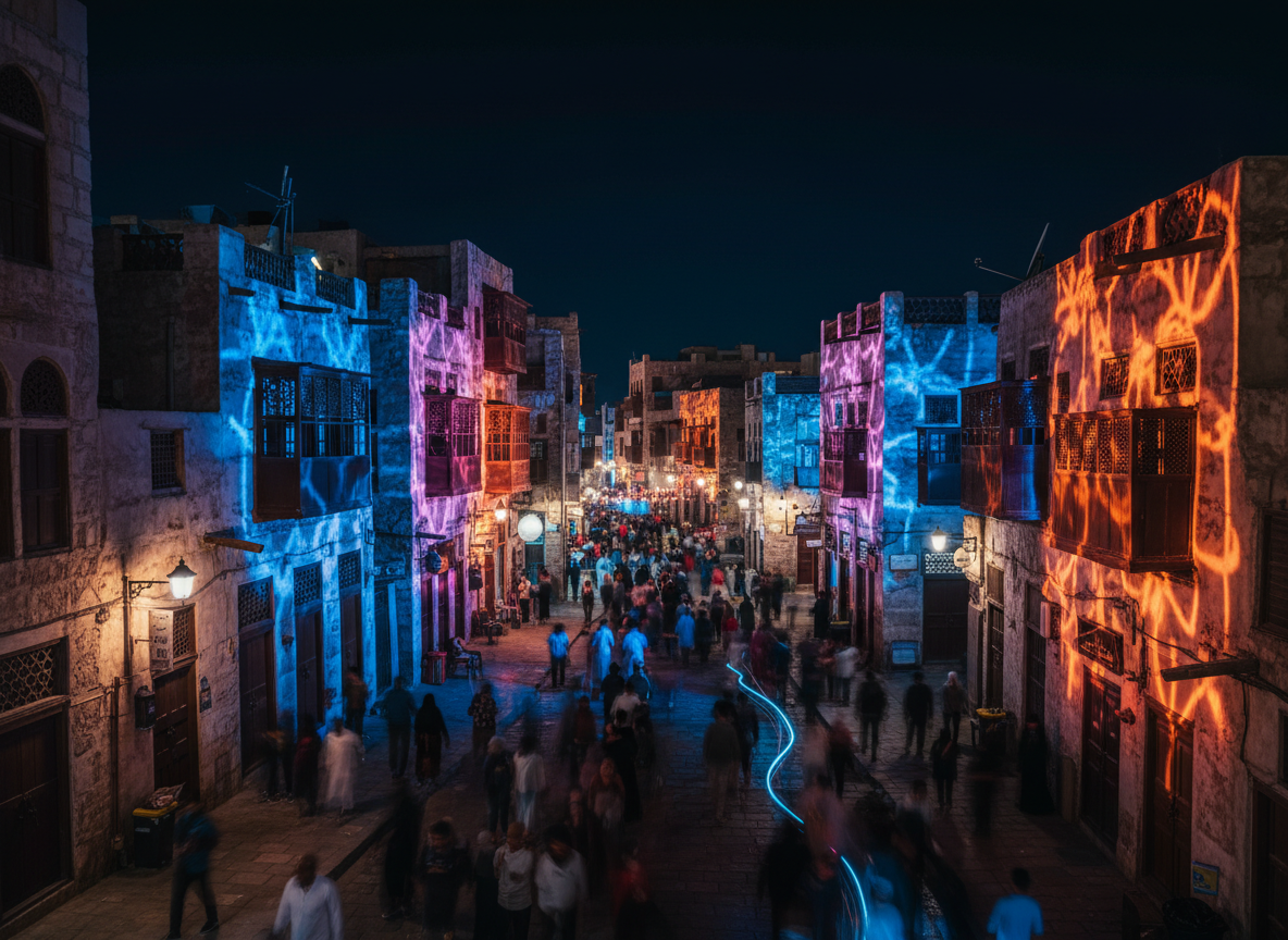 Jeddah Historic District Hosts Global Artists for Fourth Balad Beast Festival