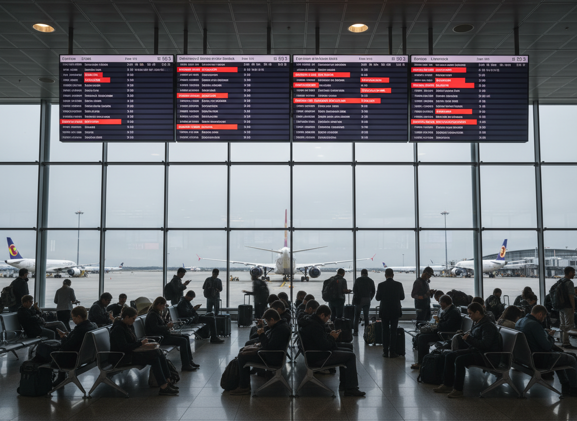 Major Trans,Tasman Travel Chaos Delays 675 Flights Across Six Key Airports