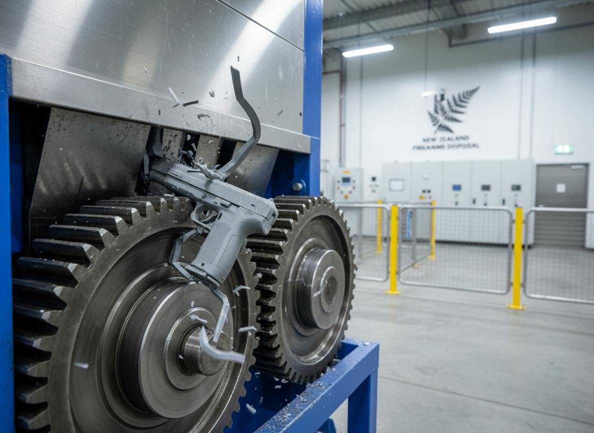 New Zealand Authorities Destroy Illegal Firearms Gifted by FBI Director Kash Patel