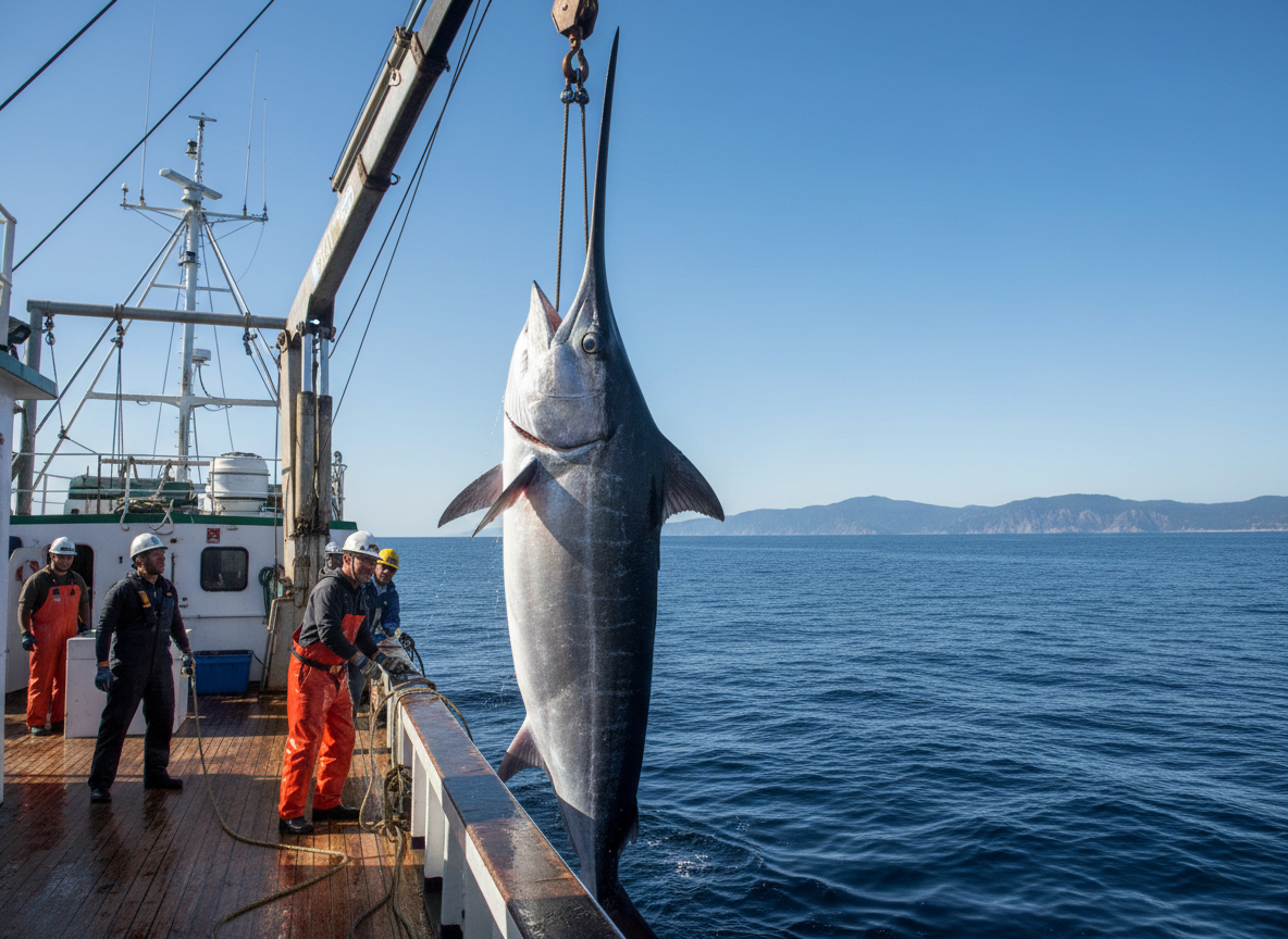 Northland Angler Lands 279kg Swordfish Breaking Decades,Old National Record