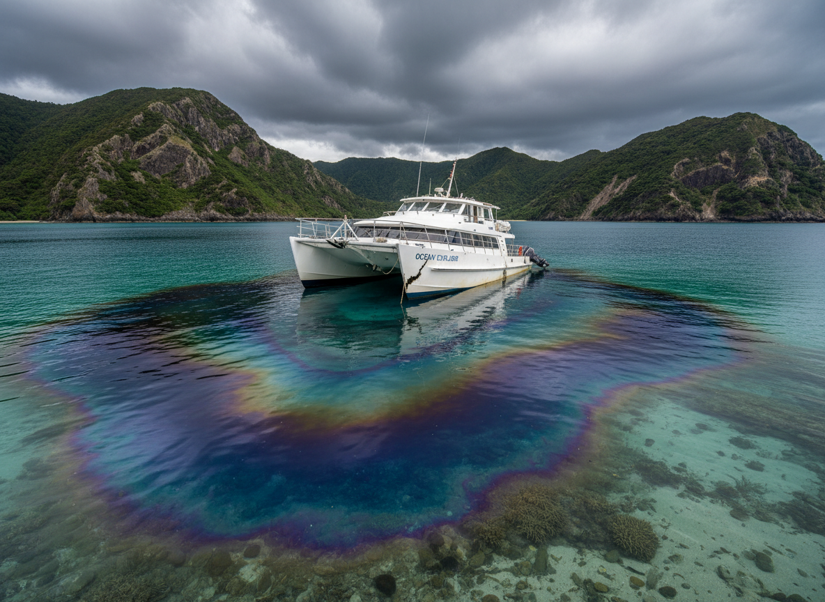 Recovery Stalls as Fuel Spill Fears Grow in Protected New Zealand Harbour