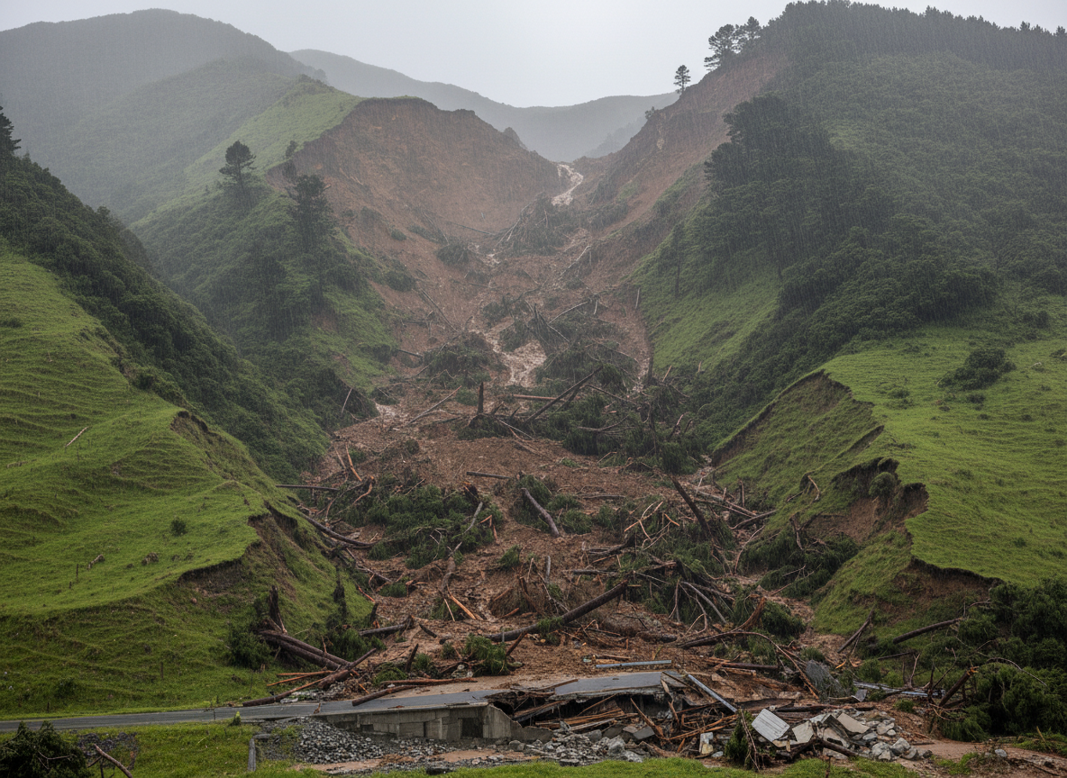 Torrential Rains Trigger Deadly New Zealand Landslides Leaving Eight Dead or Missing