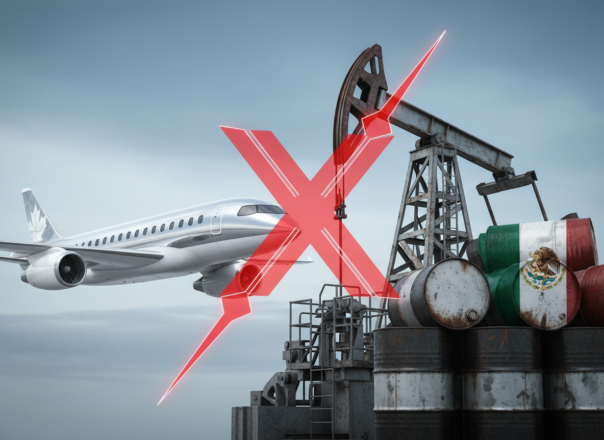 Trump Escalates Trade War With Threats to Tax Canadian Jets and Mexican Oil