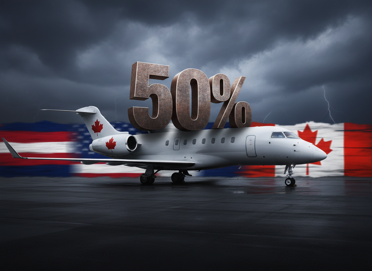 Trump Threatens 50 Percent Tariffs on Canadian Aircraft Amid Escalating Gulfstream Dispute