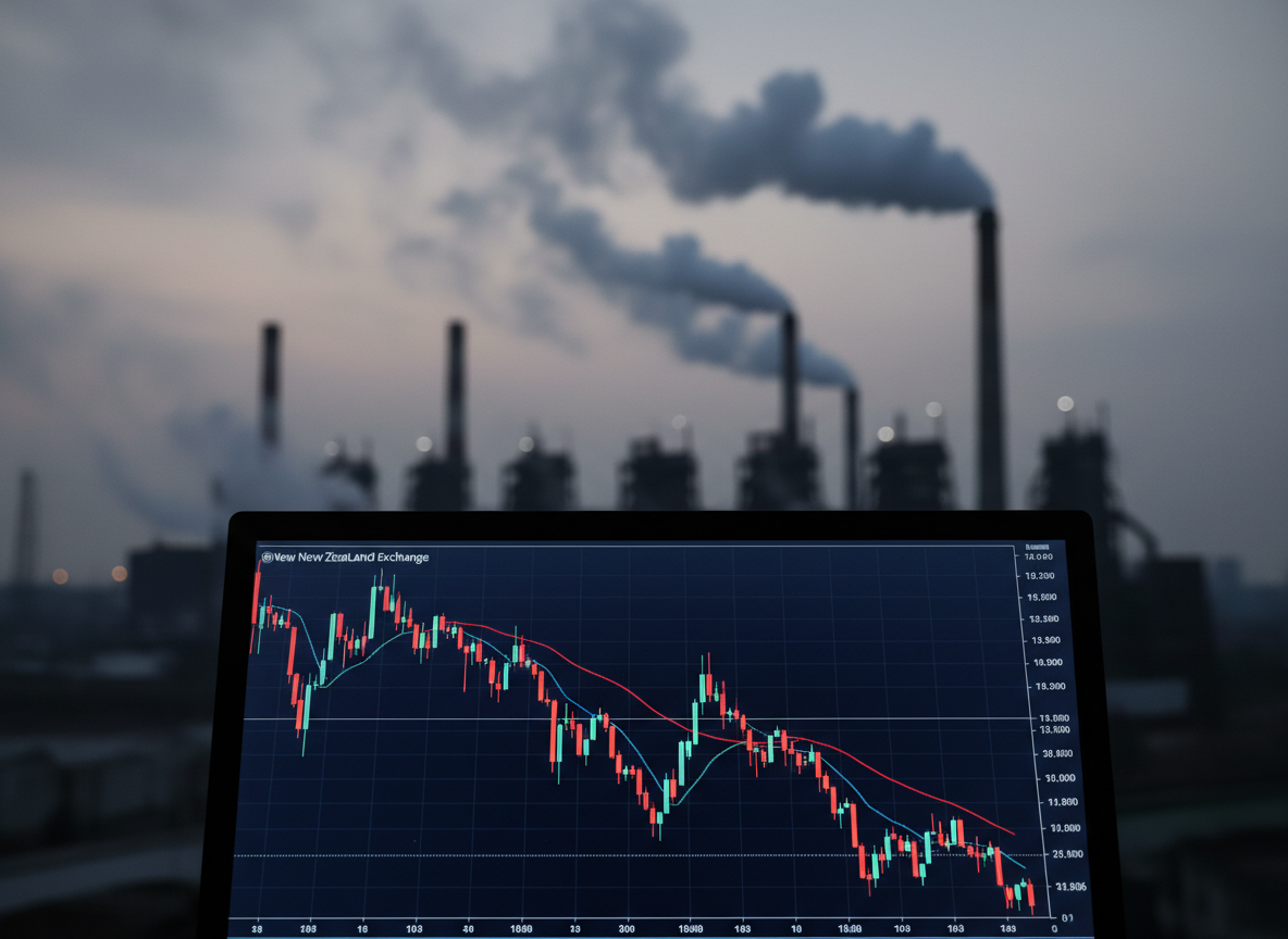 Weak Manufacturing Data From China Pushes New Zealand Market Into Red